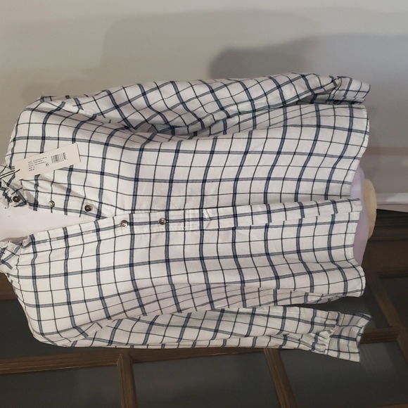 LA Vie Rebecca Taylor LS Brushed Check Top NWT - Picture 1 of 9